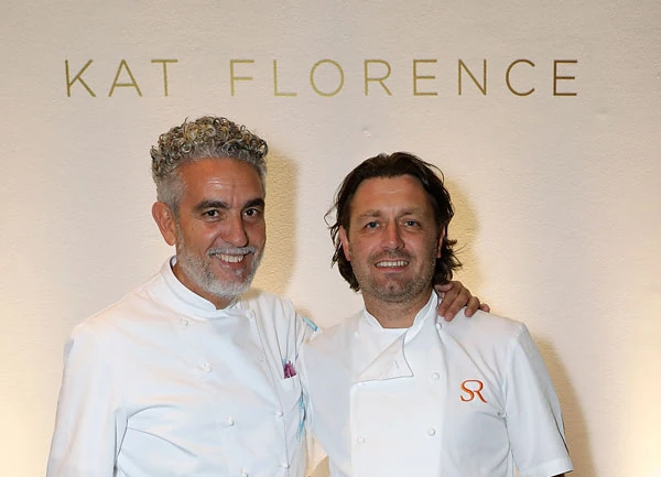 Mario Gamba and Shaun Rankin at the Kat Florence evening in London